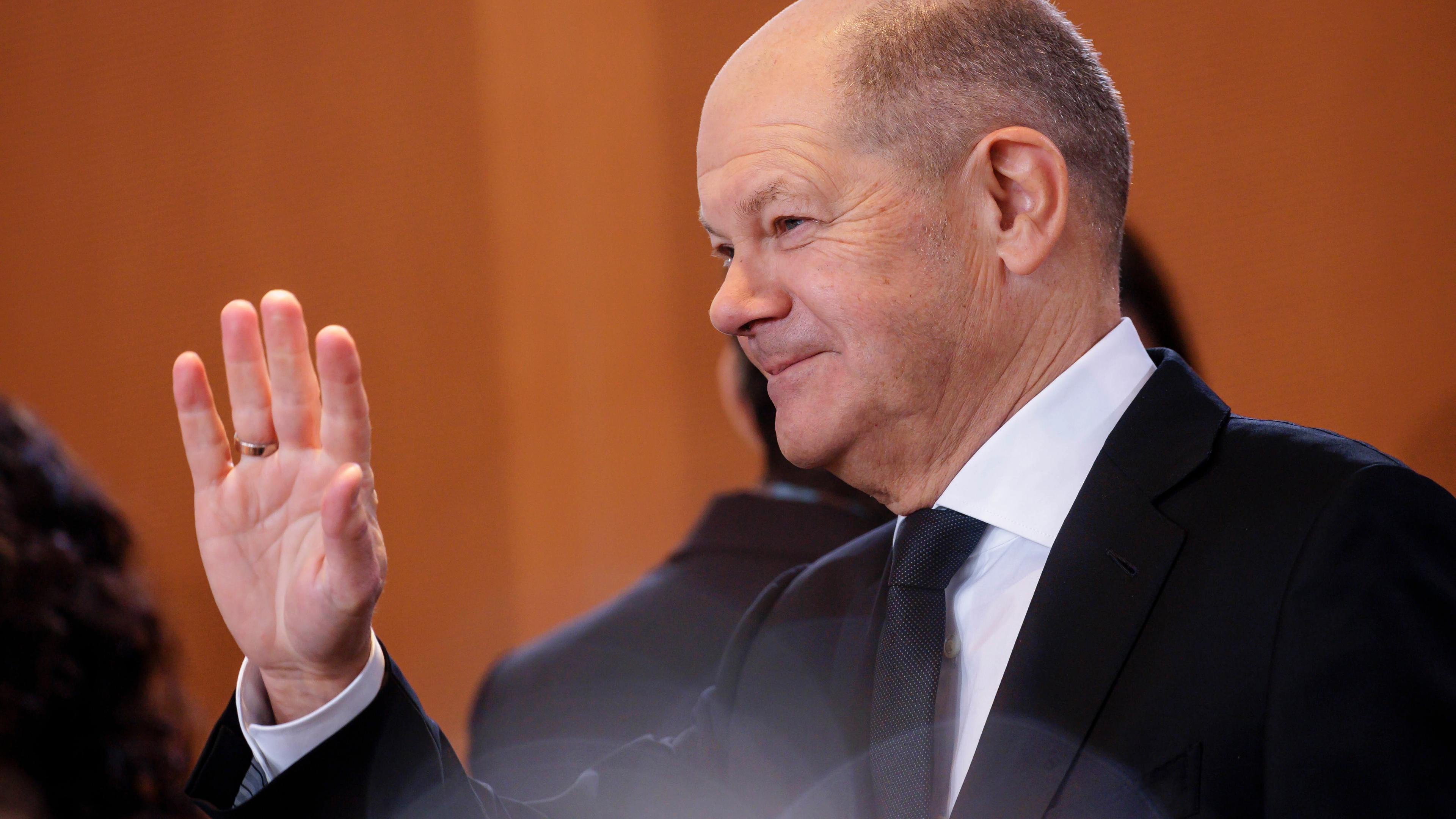 Olaf Scholz im Rahmen einer Kabinettsitzung am 29.01.2025 in Berlin