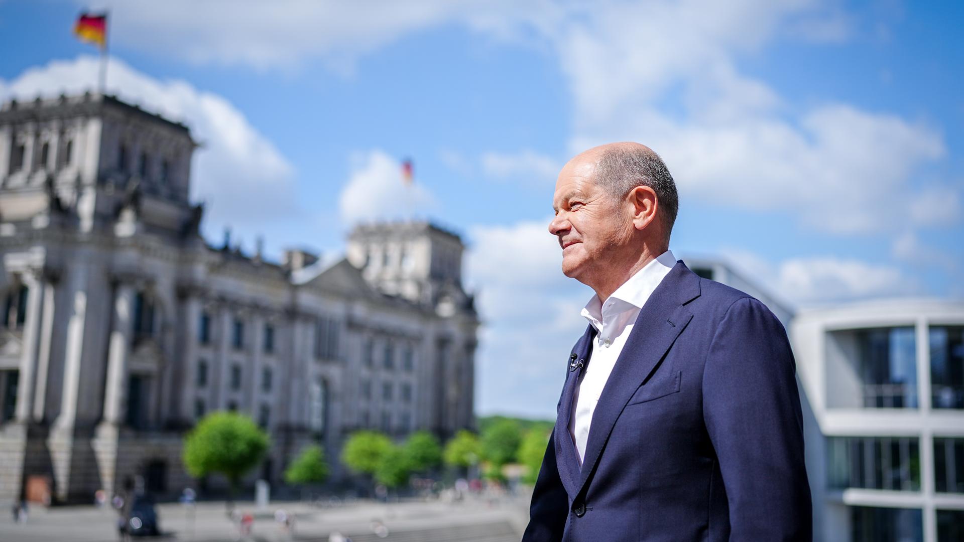 Olaf Scholz (SPD) kommt zum ARD-Sommerinterview 