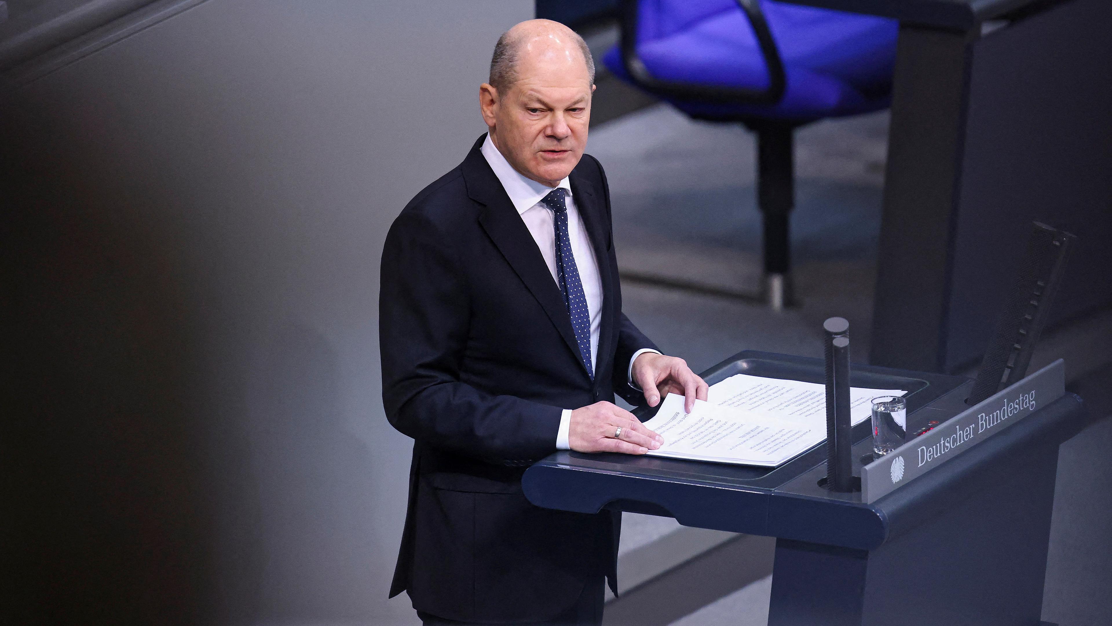 Olaf Scholz, aufgenommen am 28.11.2023 in Berlin