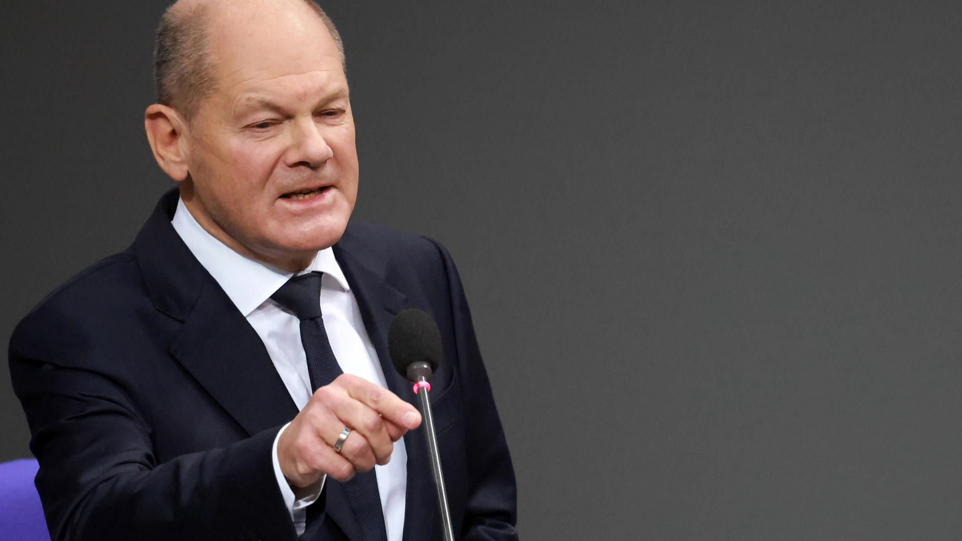 Olaf Scholz im Bundestag