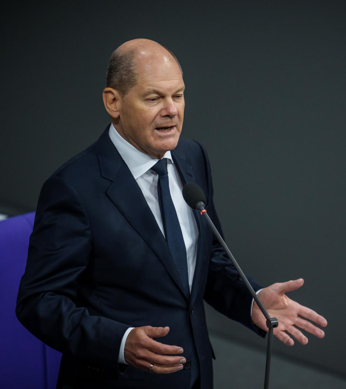Olaf Scholz im Bundestag