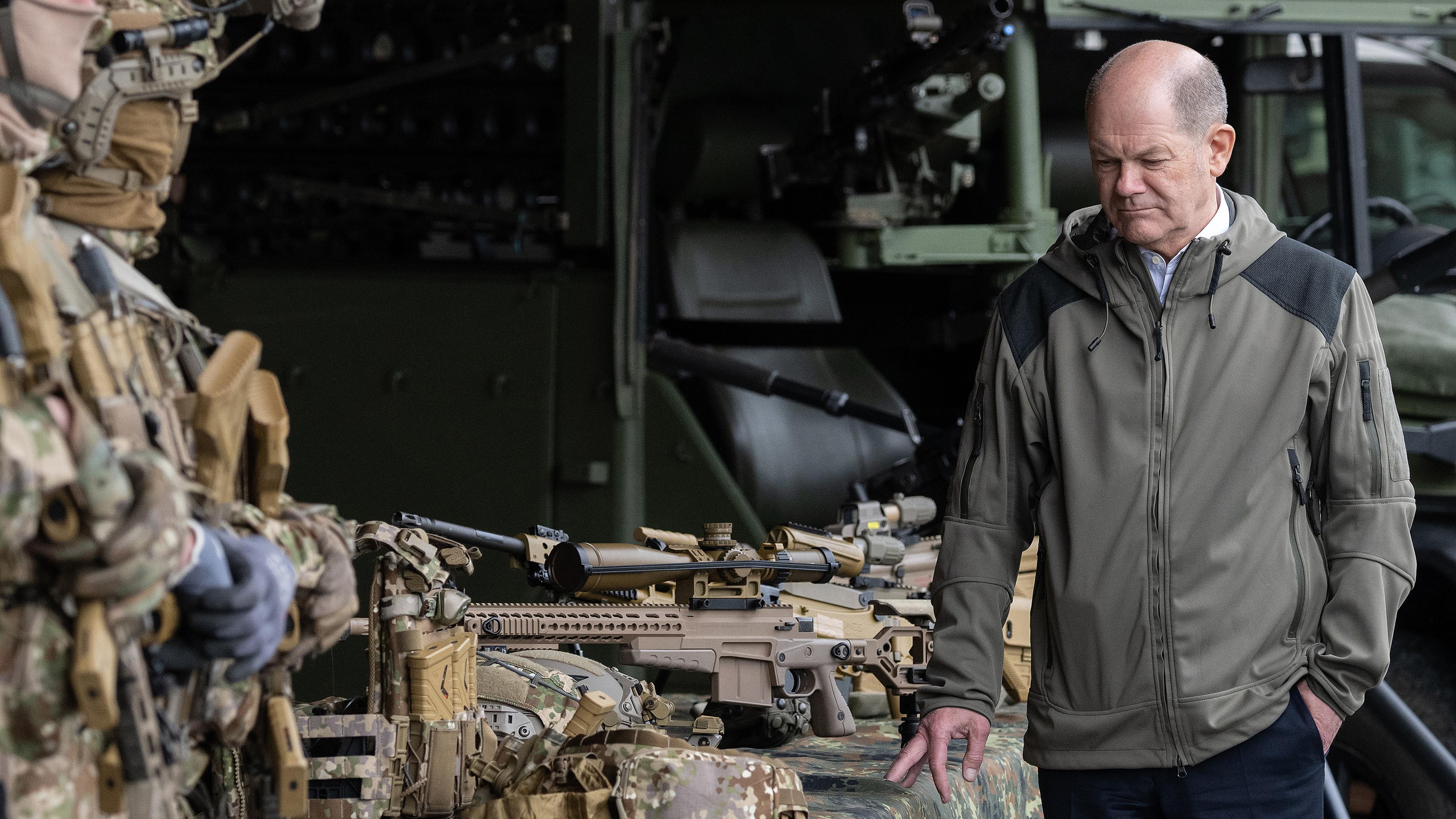 Olaf Scholz, aufgenommen am 05.03.2024 in Calw