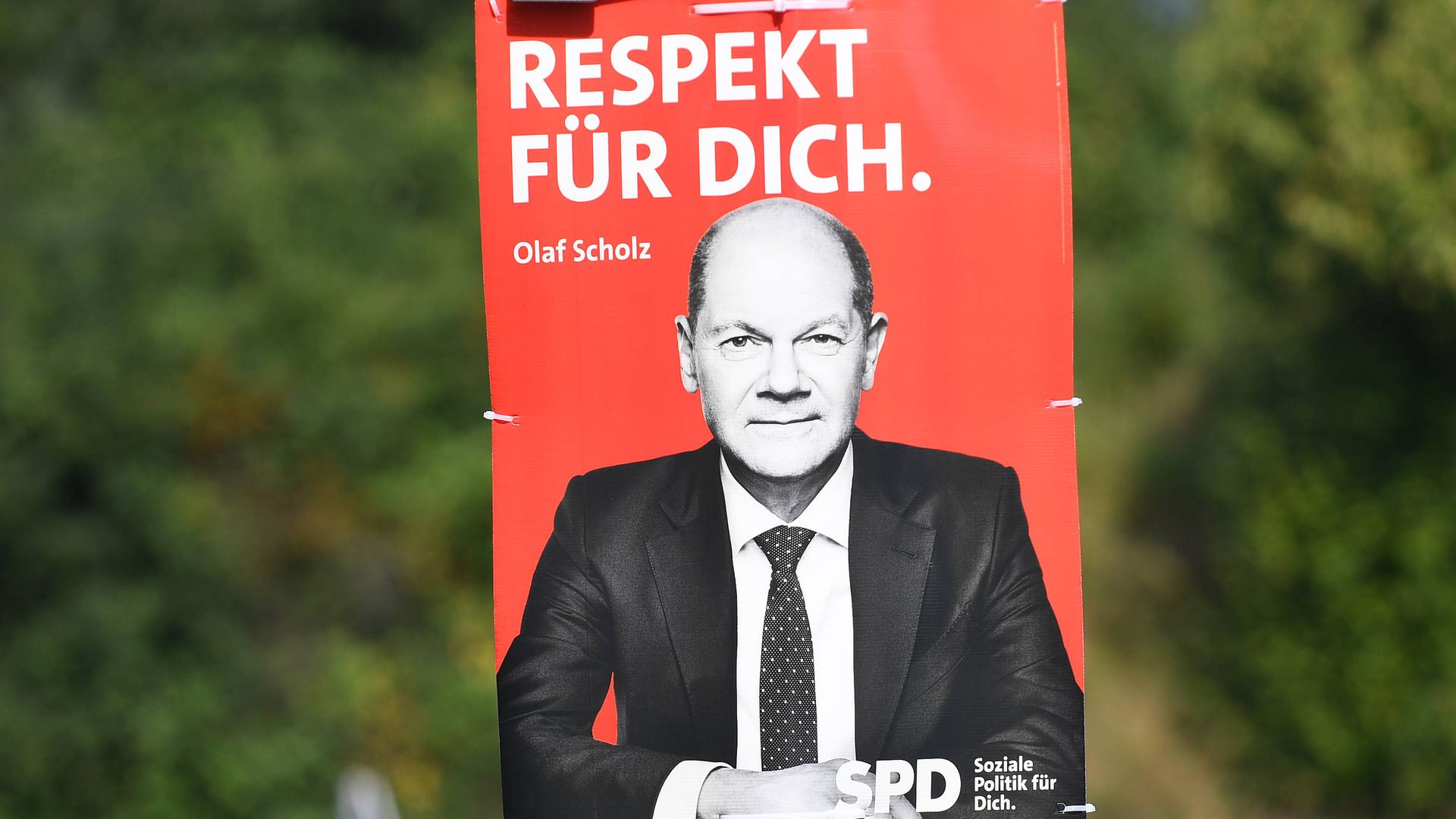 Olaf Scholz, Wahlplakat 2021