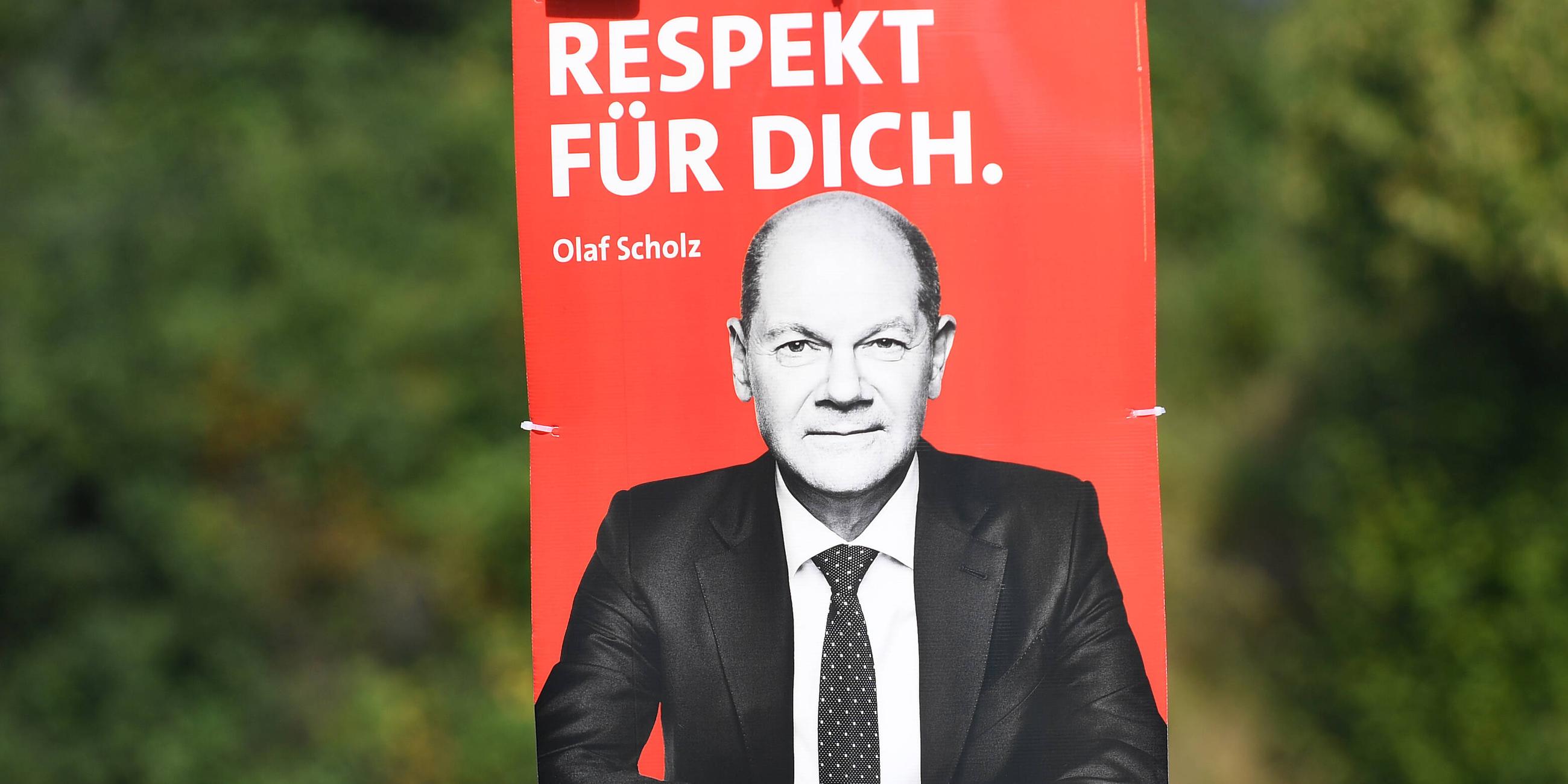 Olaf Scholz, Wahlplakat 2021