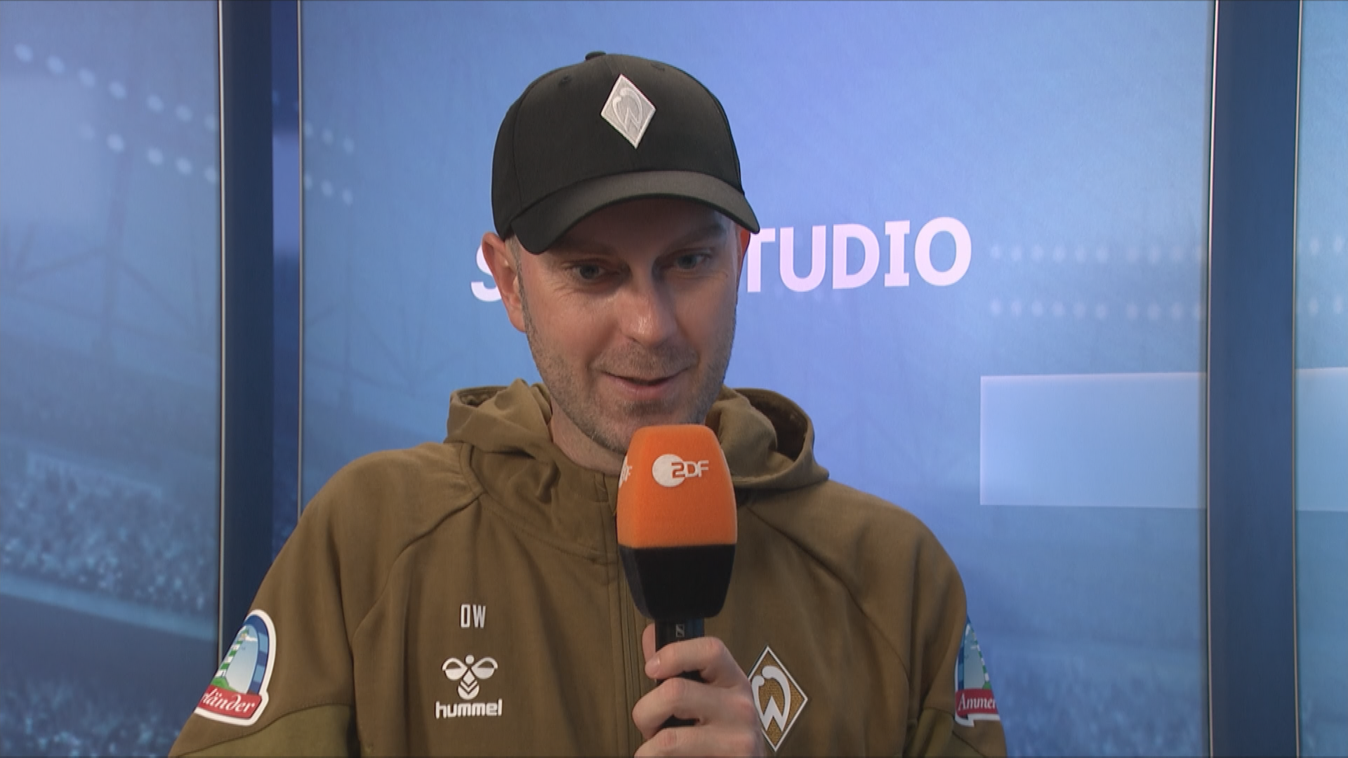 Werder Bremen Trainer Ole Werner im ZDF-Interview.