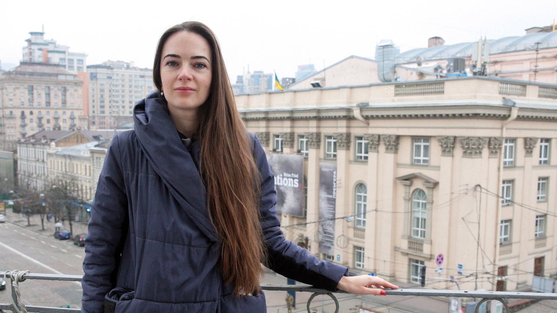 Menschenrechtsaktivistin Oleksandra Matviichuk in Kyiv. (Archiv)