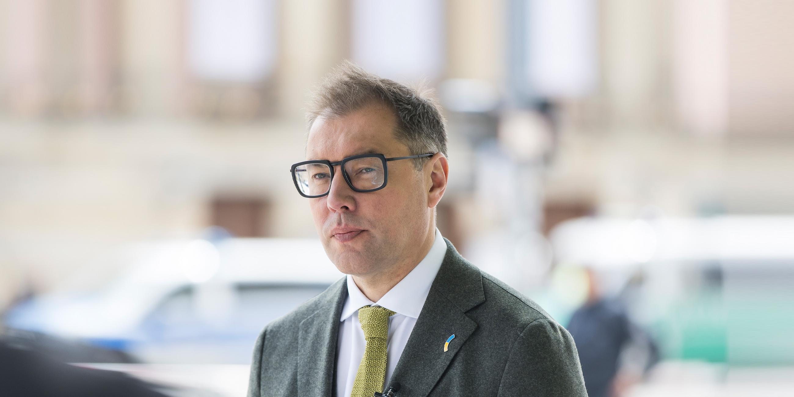 Oleksii Makeiev Botschafter der Ukraine in Deutschland nach den Gedenkfeierlichkeiten zum 80. Jahrestag des Endes des Zweiten Weltkrieges am 08.05.2025