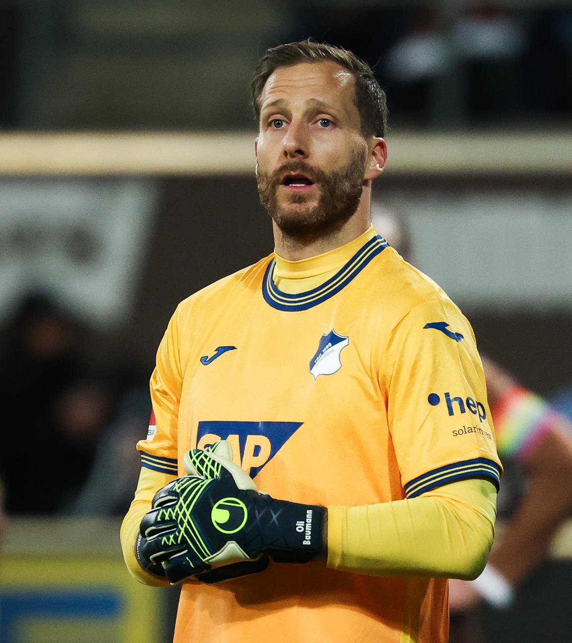 Fußball-Bundesliga, FC St. Pauli - TSG 1899 Hoffenheim: Hoffenheims Torwart Oliver Baumann