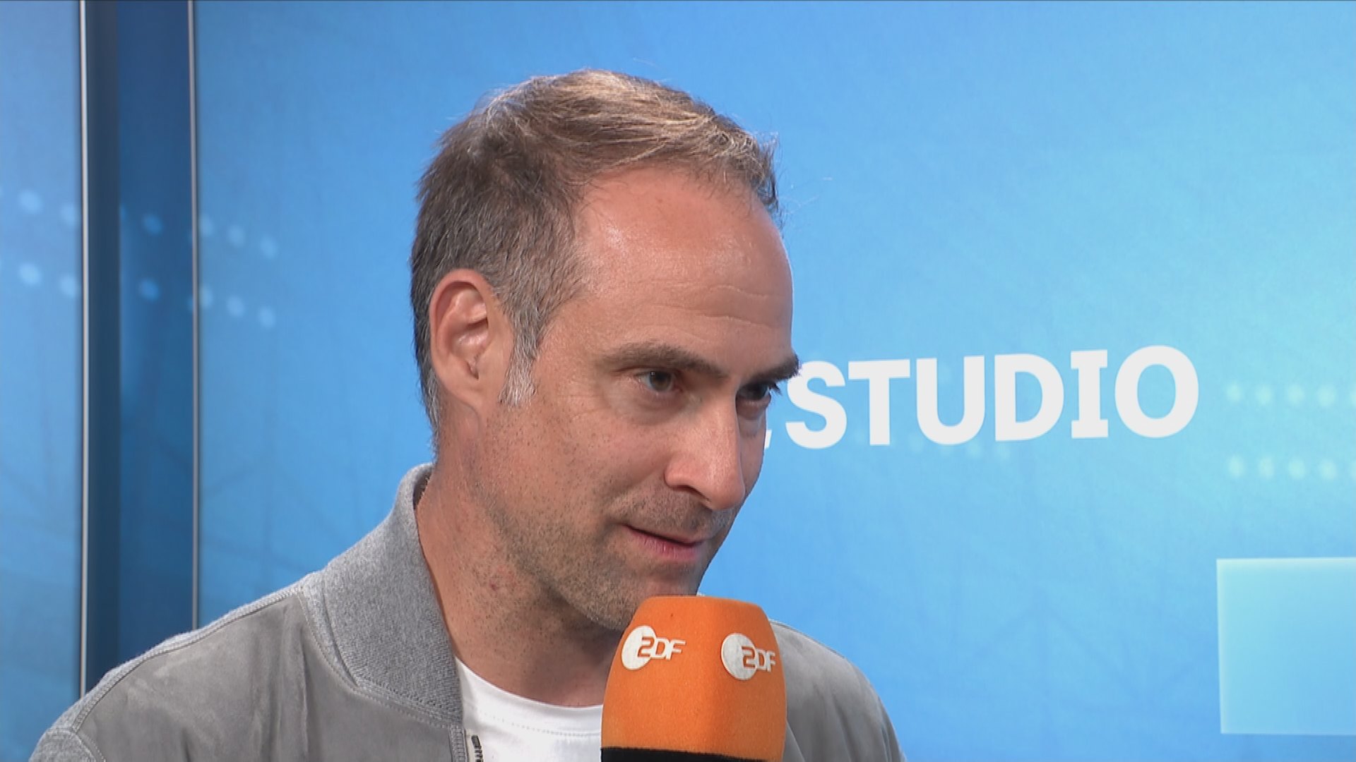 Oliver Mintzlaff im Ministudio.