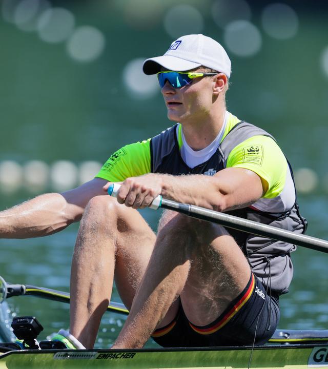 Oliver Zeidler beim Ruder-Weltcup am 27.06.2026.