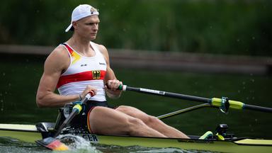 Ruder-Olympiasieger Oliver Zeidler in Aktion