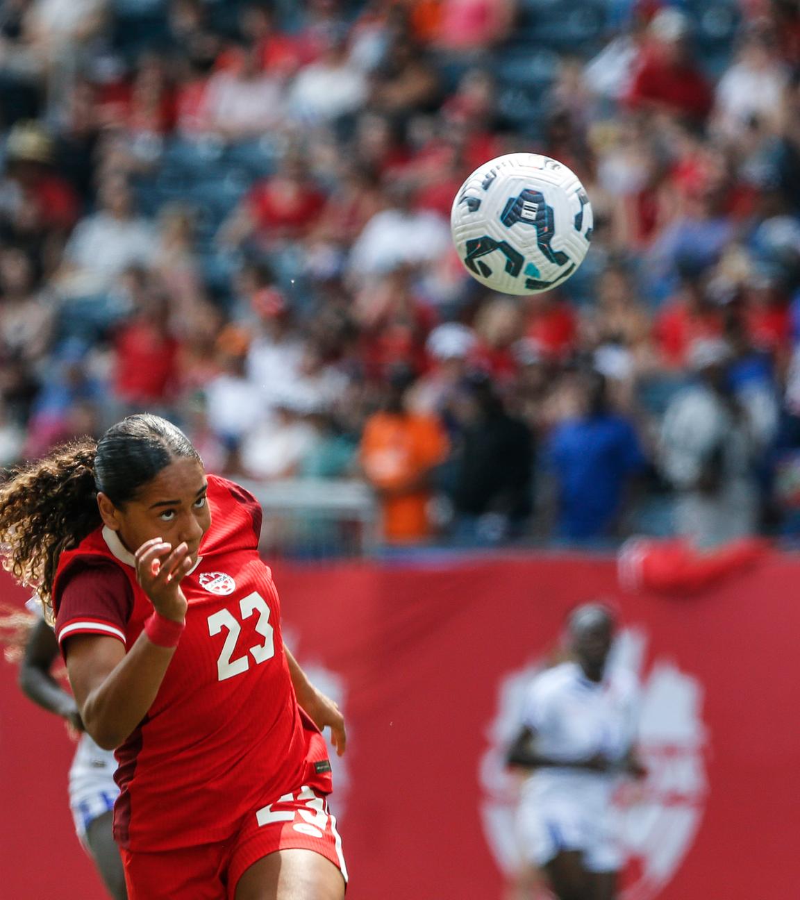 Canada's Olivia Smith (23) in Aktion