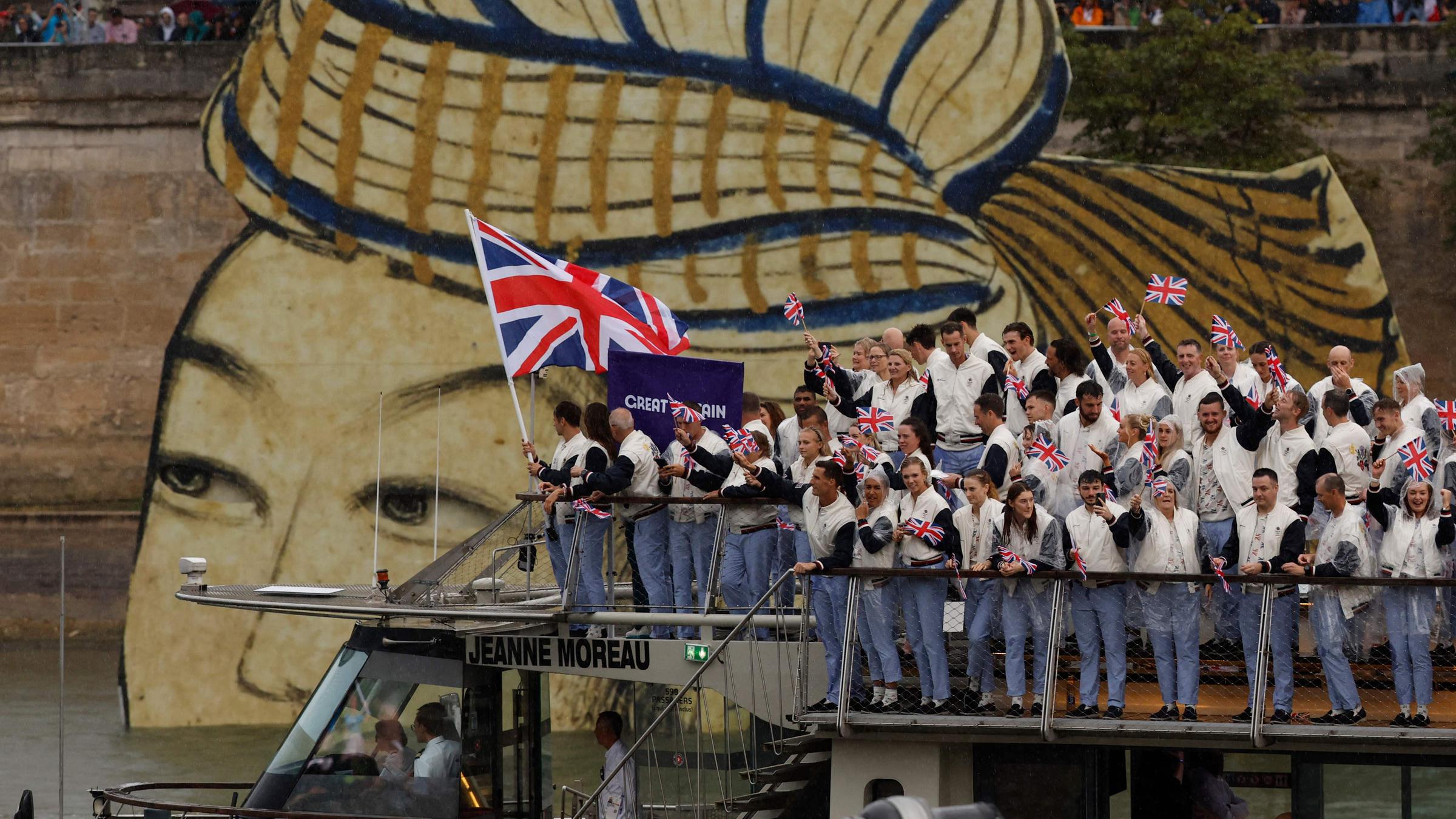 Athleten der britischen Delegation