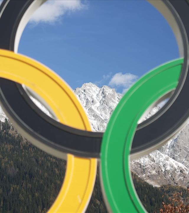Berge und Olympische Ringe
