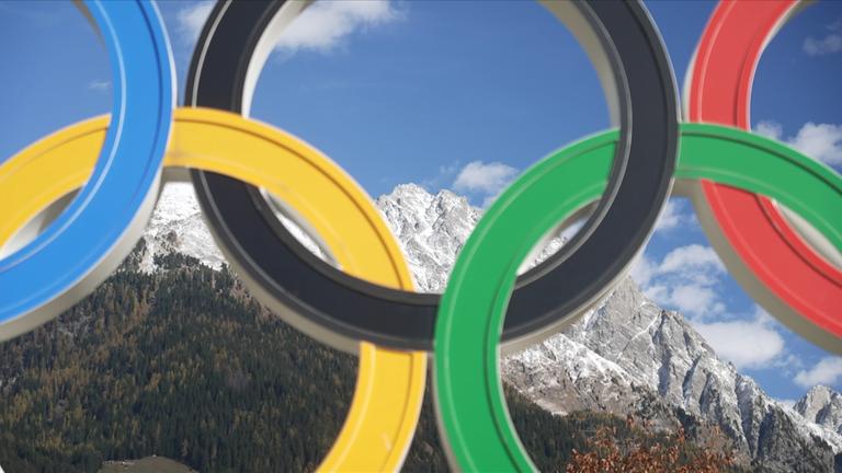 Berge und Olympische Ringe