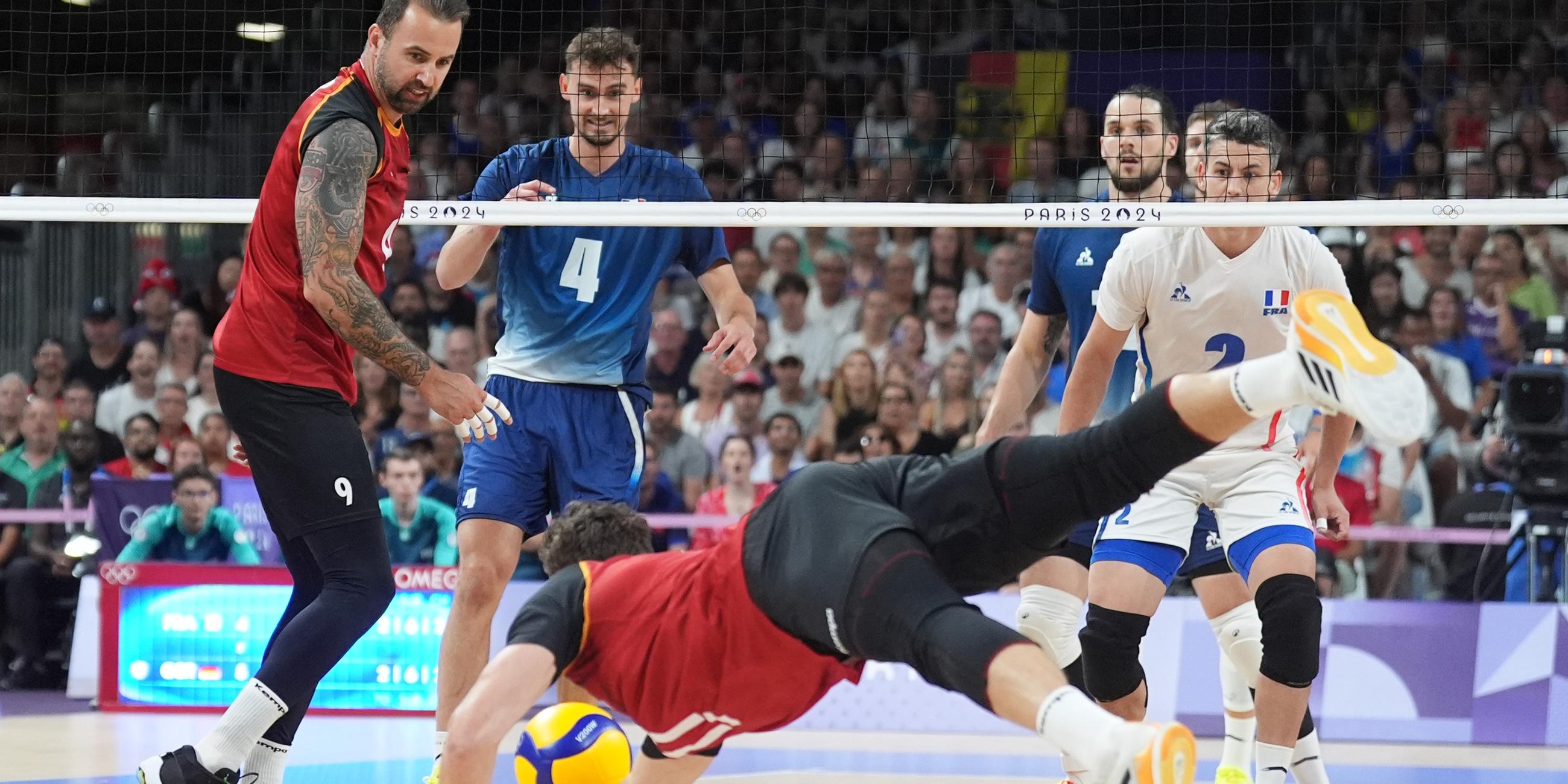 Olympia: Volleyball, Frankreich gegen Deutschland.