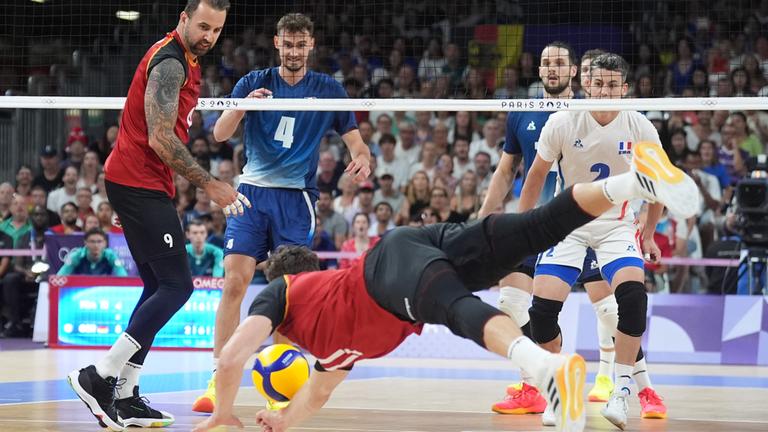 Olympia: Volleyball, Frankreich gegen Deutschland.