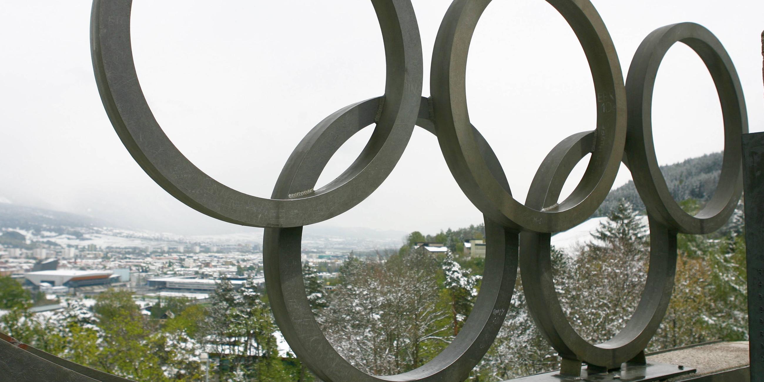 Blick auf die Olympiastadt Innsbruck in Österreich 19.04.2017