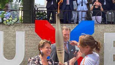 Die Olympische Flamme macht auf ihrem Weg nach Paris auch im Dreiländereck Station.