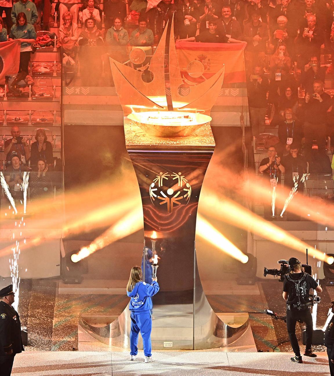 Eröffnungsfeier der Special Olympics World Games im Hallenstadion der Inalpi Arena in Turin, Italien, 08. März 2025.