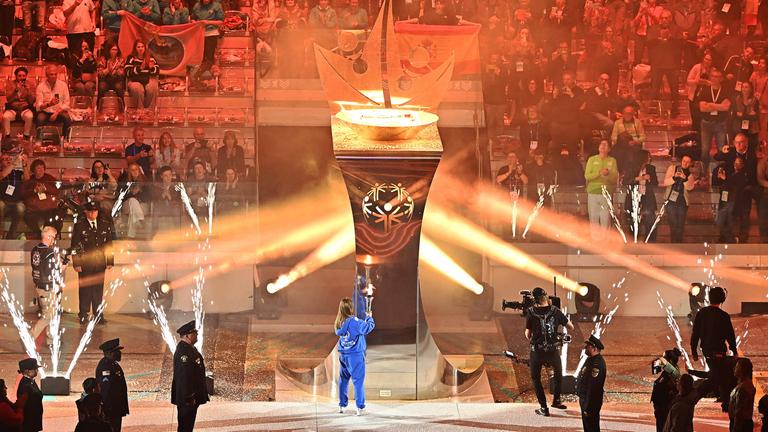 Eröffnungsfeier der Special Olympics World Games im Hallenstadion der Inalpi Arena in Turin, Italien, 08. März 2025.