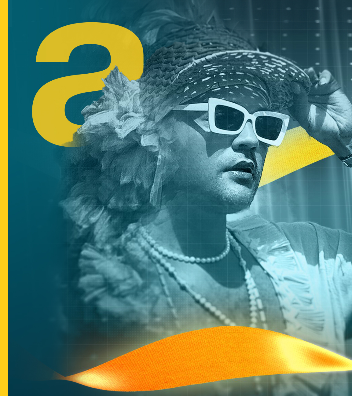 Pariss Roman, Transfrau am Broadway in New York City, daneben Schriftzüge: "Fight - Gesichter der Stärke" und "Pariss - Rebellin der Vielfalt"