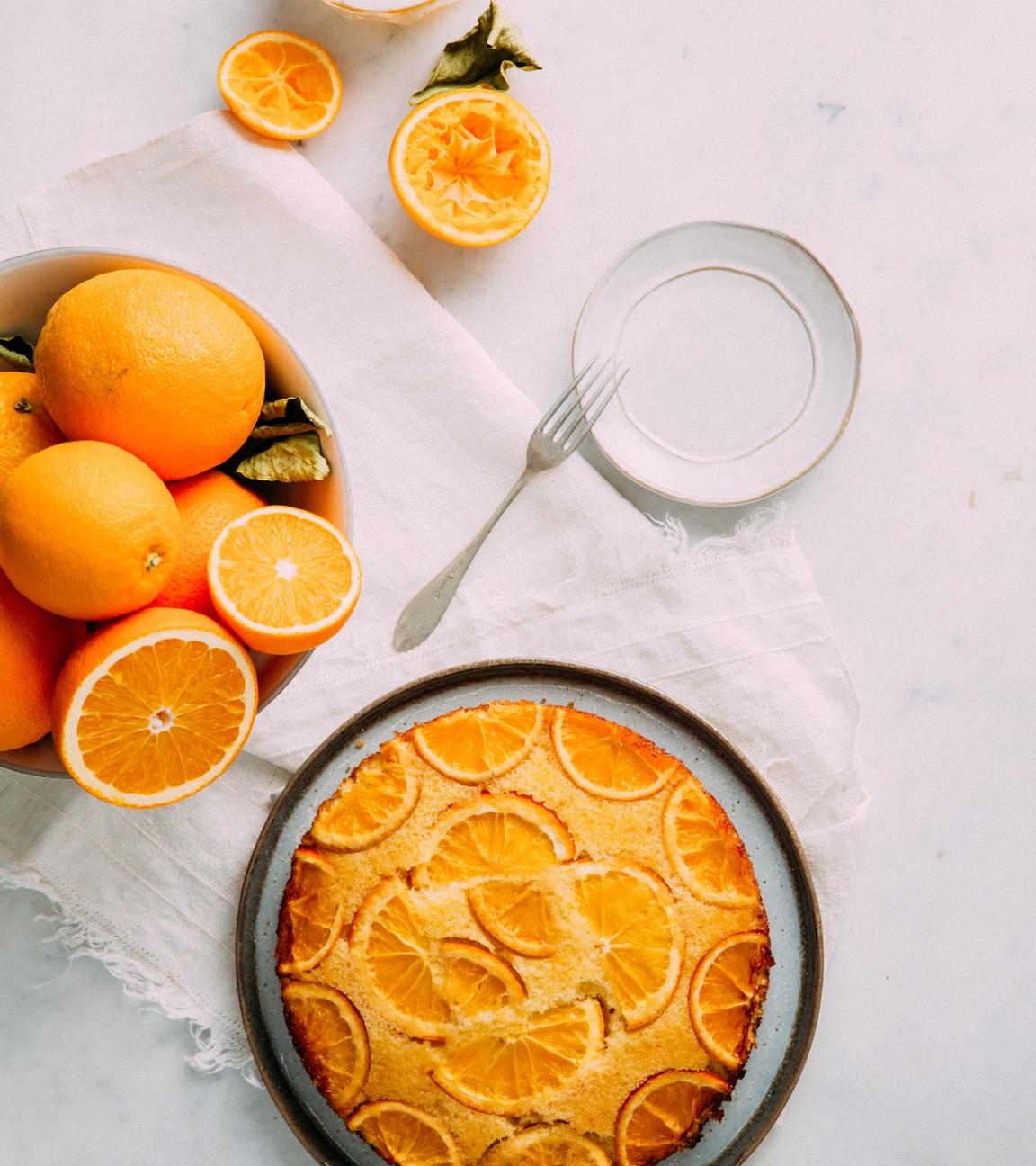 Orangen-Mandel-Kuchen