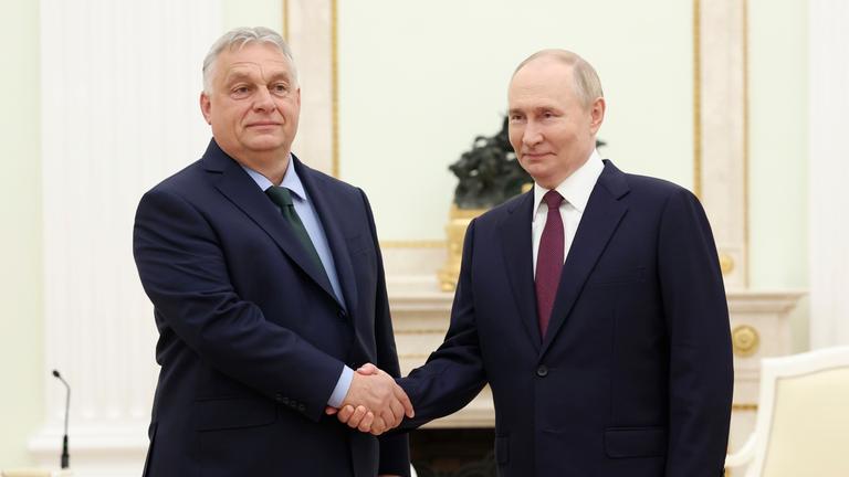 Russland, Moskau: Ungarns Premierminister Viktor Orban und Russlands Präsident Wladimir Putin