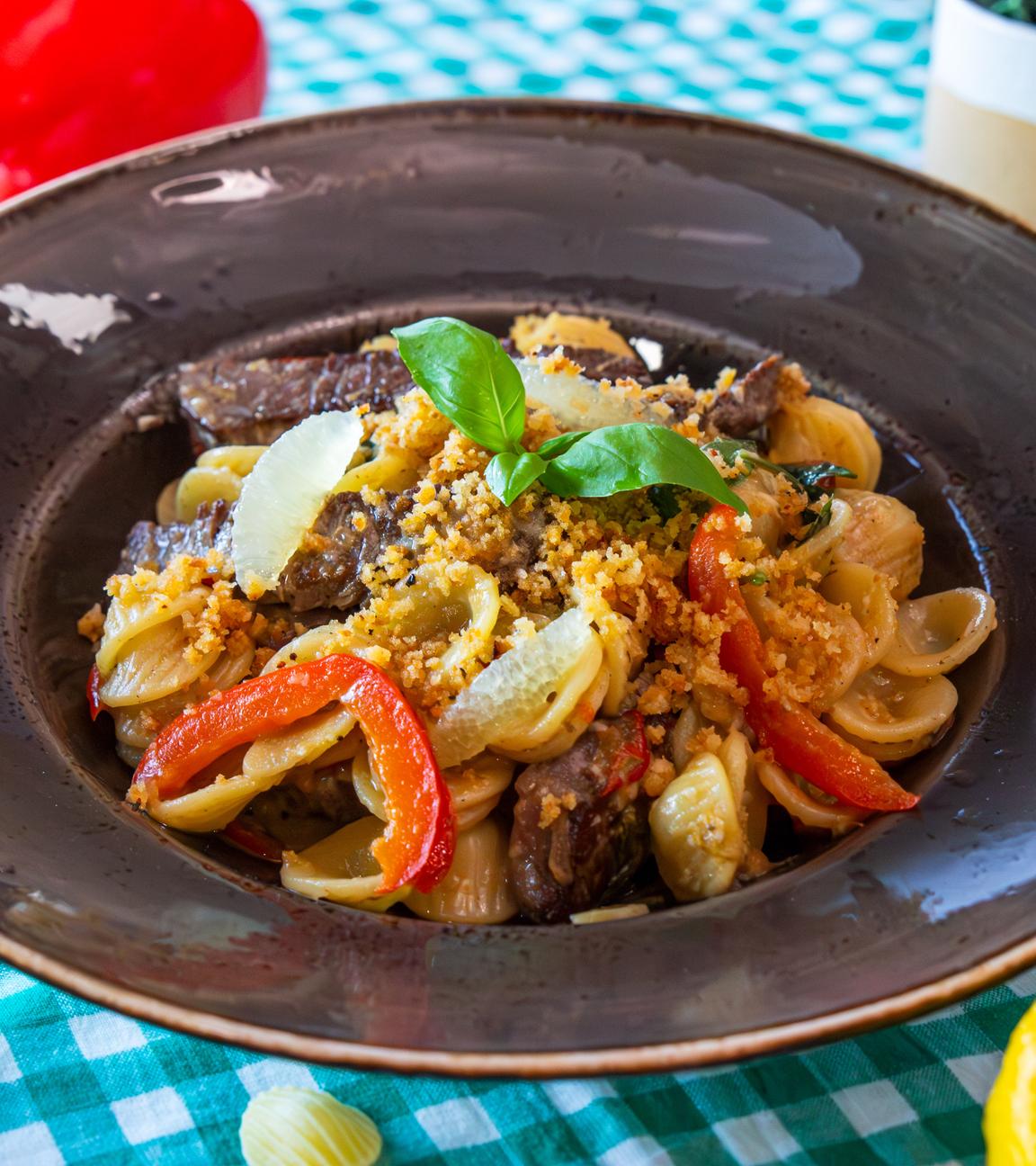 Orecchiette di manzo al Limone
