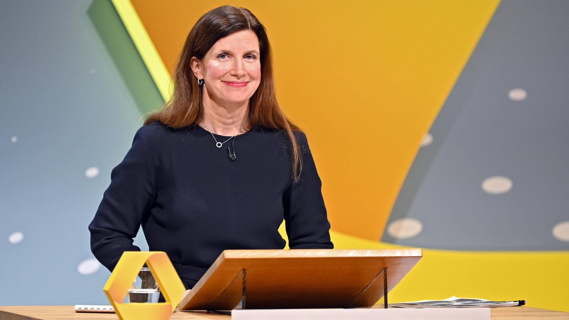 Dr. Bettina Orlopp bei der Bilanzpressekonferenz der Commerzbank AG am 15.02.2024 in Frankfurt 