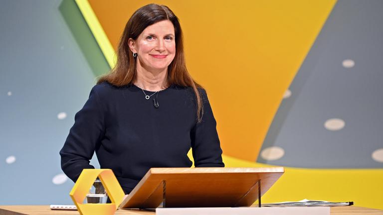 Dr. Bettina Orlopp bei der Bilanzpressekonferenz der Commerzbank AG am 15.02.2024 in Frankfurt 