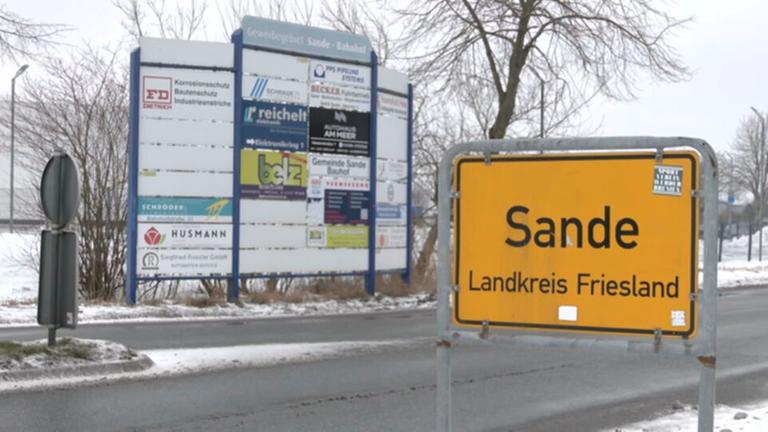 Screenshot Ortsschild Sande