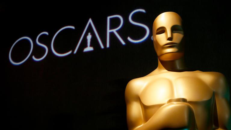 Eine Oscar-Statue steht bei den Academy Awards Nominees Luncheon. (Archiv)