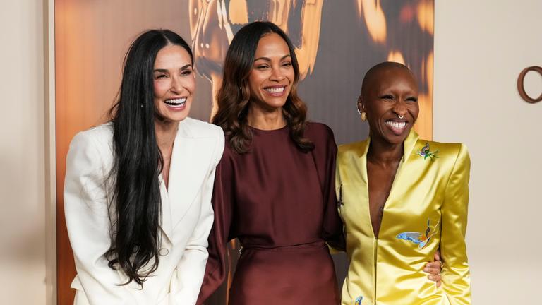 Demi Moore, Zoë Saldaña, Cynthia Erivo