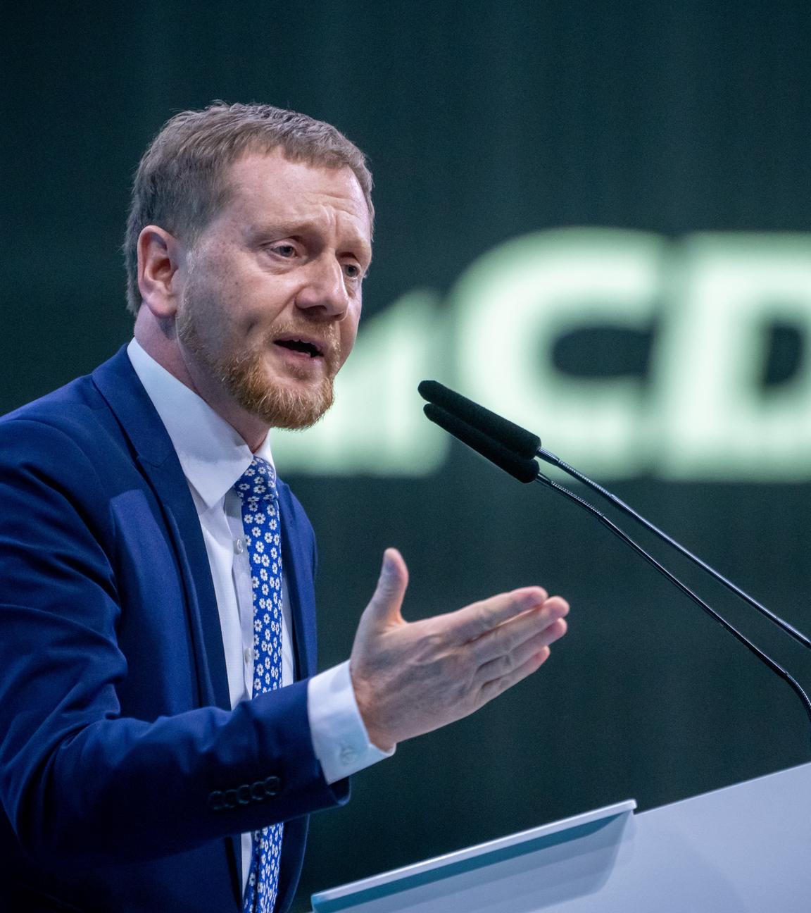 Michael Kretschmer auf CDU-Parteitag in Berlin