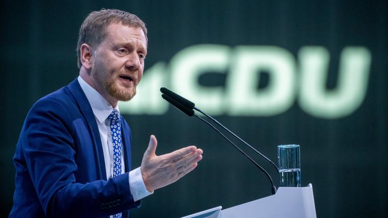 Michael Kretschmer auf CDU-Parteitag in Berlin