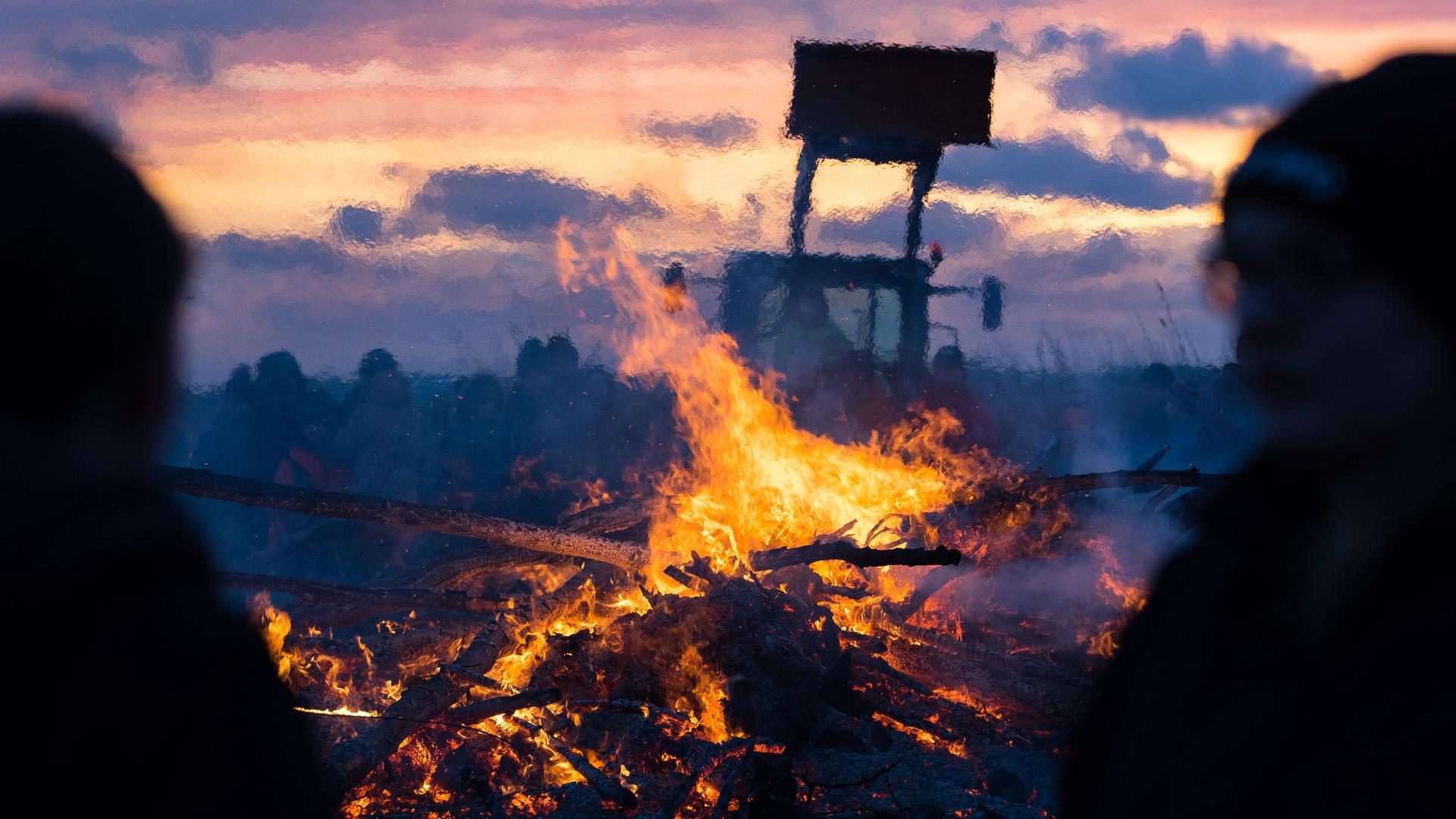 Osterfeuer in St. Peter-Ording