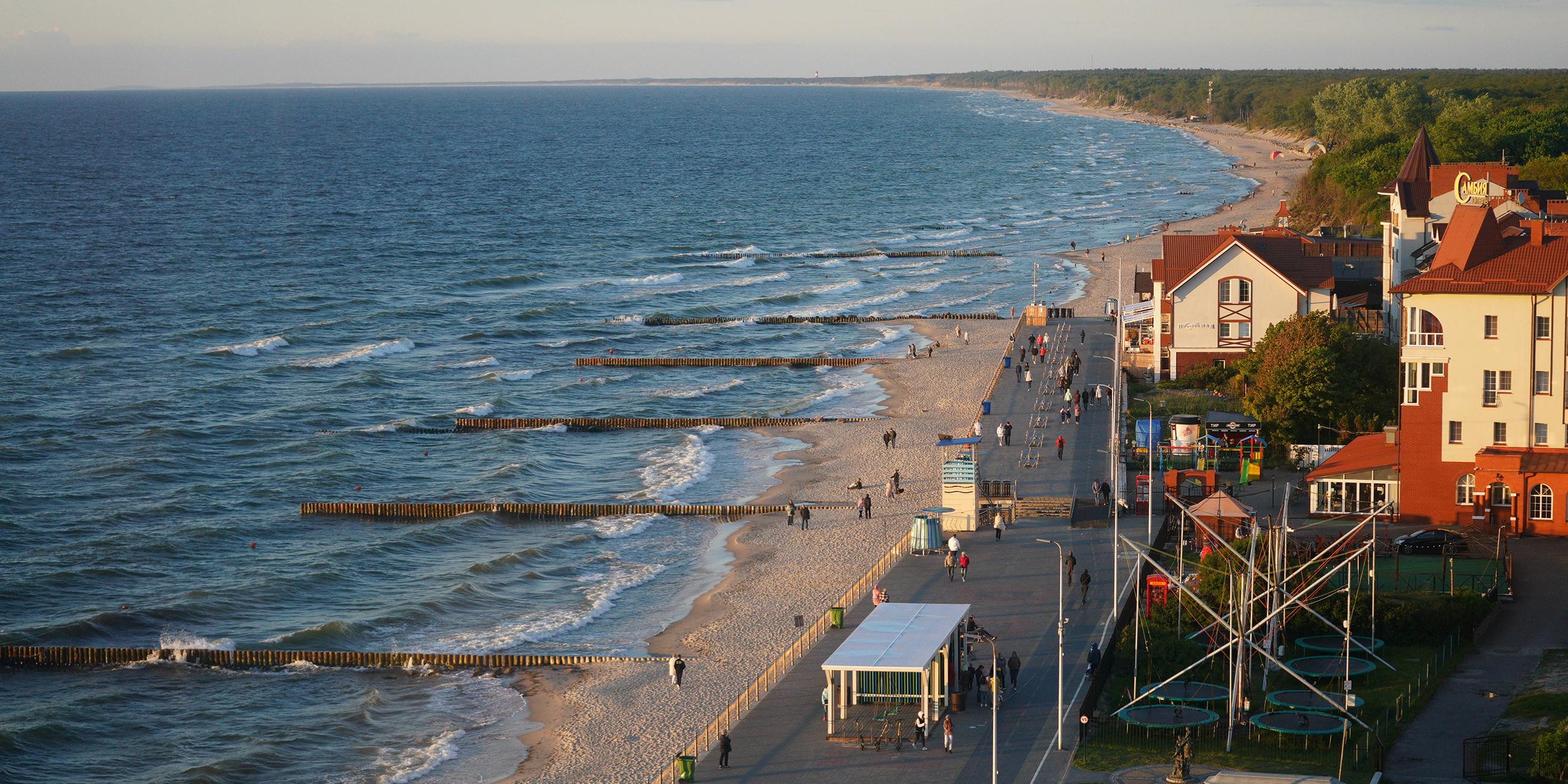 Die Ostsee vor Zelenogradsk bei Kaliningrad, Russland