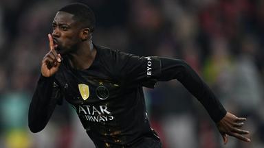 Ousmane Dembélé (Paris Saint-Germain) jubelt über sein Tor zum 0:1 gegen FC Bayern München. (Archiv)