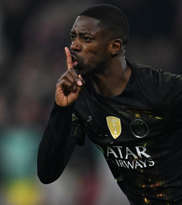 Ousmane Dembélé (Paris Saint-Germain) jubelt über sein Tor zum 0:1 gegen FC Bayern München. (Archiv)