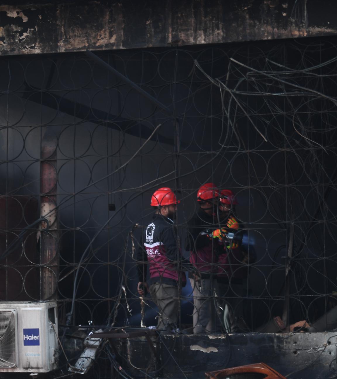 Nachfolgen eines Großbrands in Pakistan