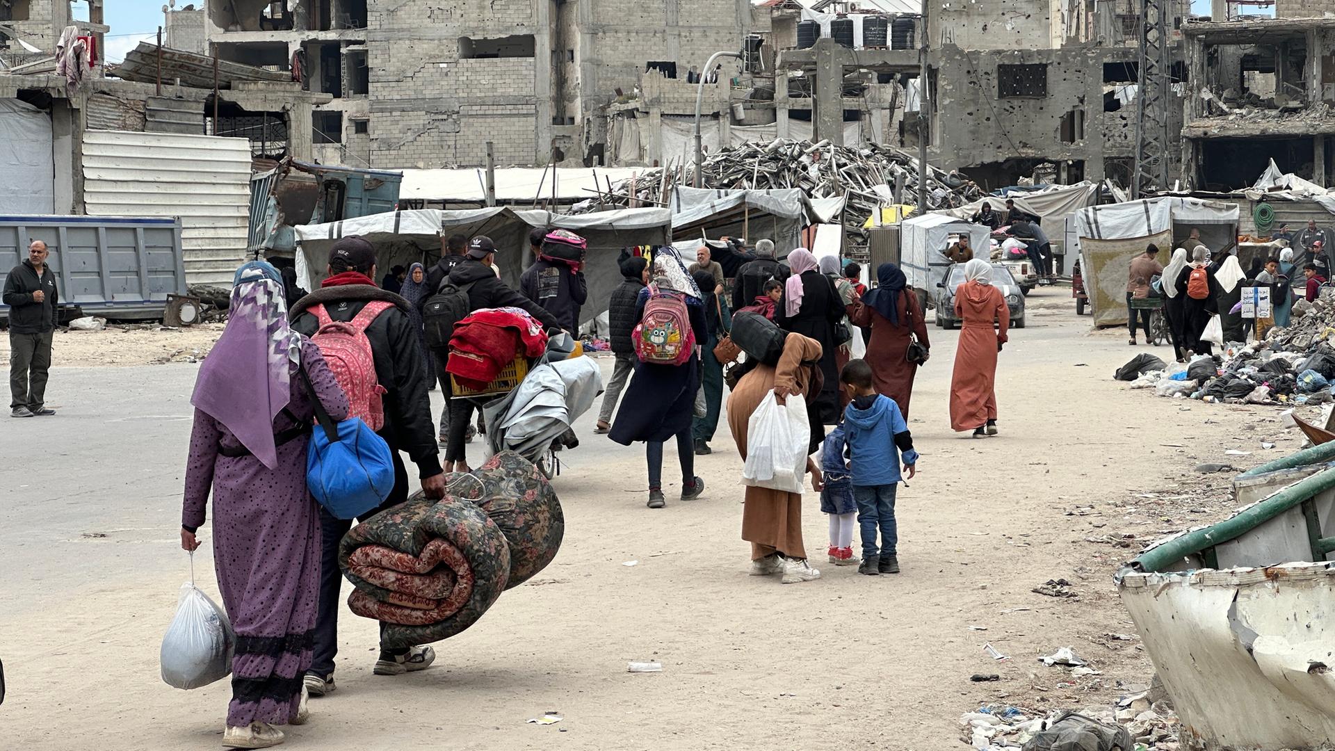 Palästinensische Gebiete: Evakuierung von Zivilisten aus der Altstadt von Gaza