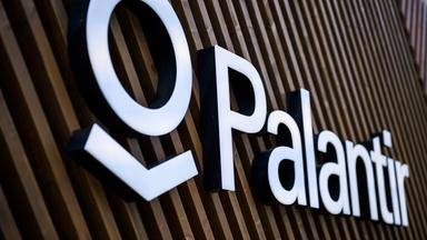 Ein Logo von Palantir Technologies