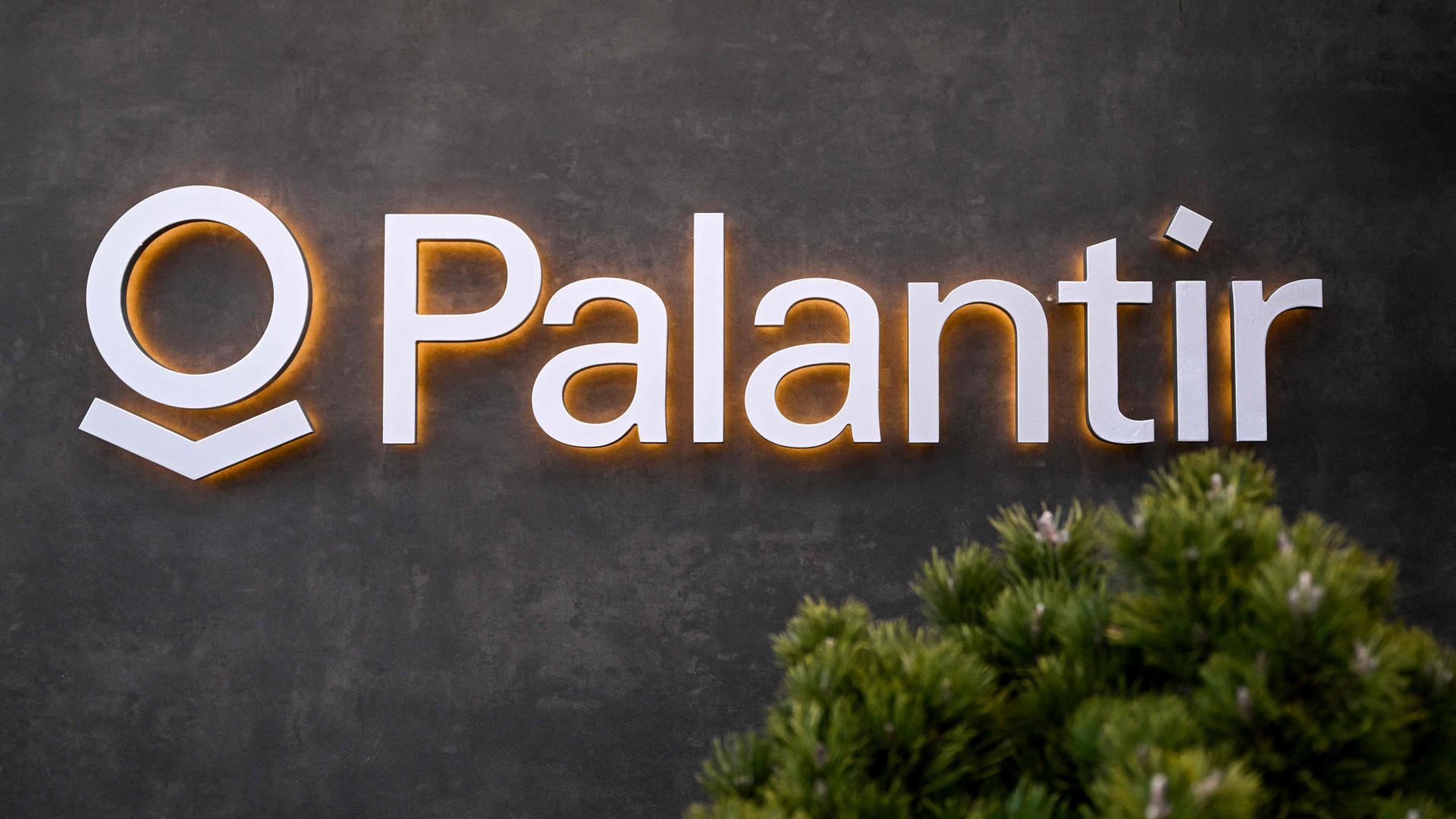 Das Logo der US-Firma Palantir Technologie