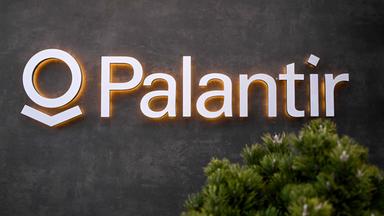 Das Logo der US-Firma Palantir Technologie