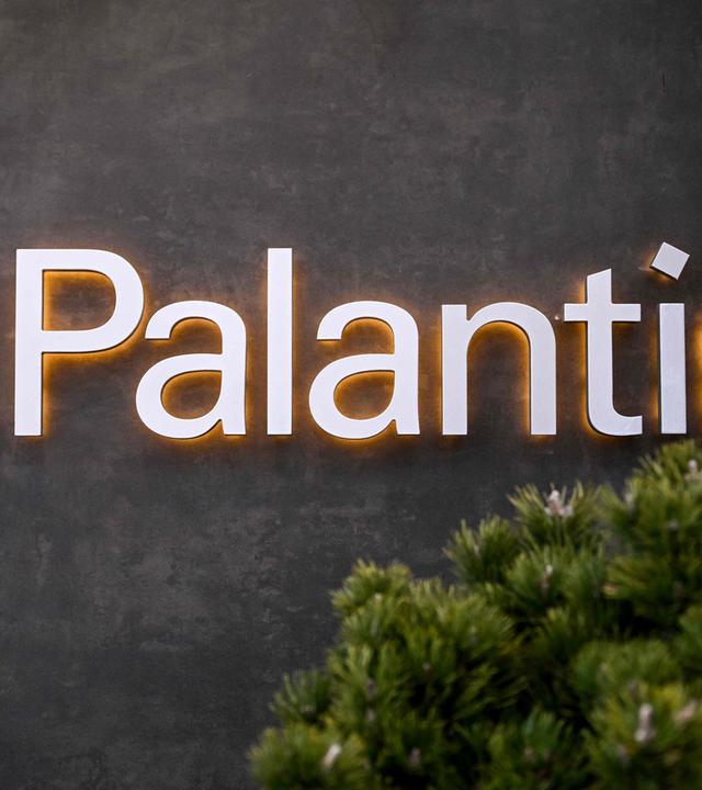 Das Logo der US-Firma Palantir Technologie