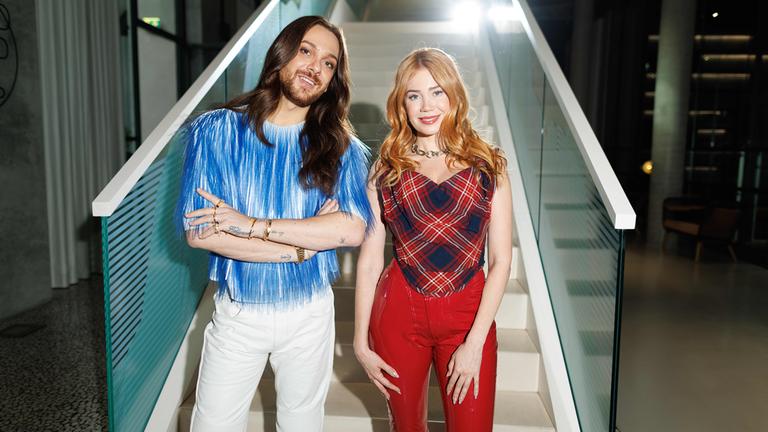Palina Rojinski mit Riccardo Simonetti