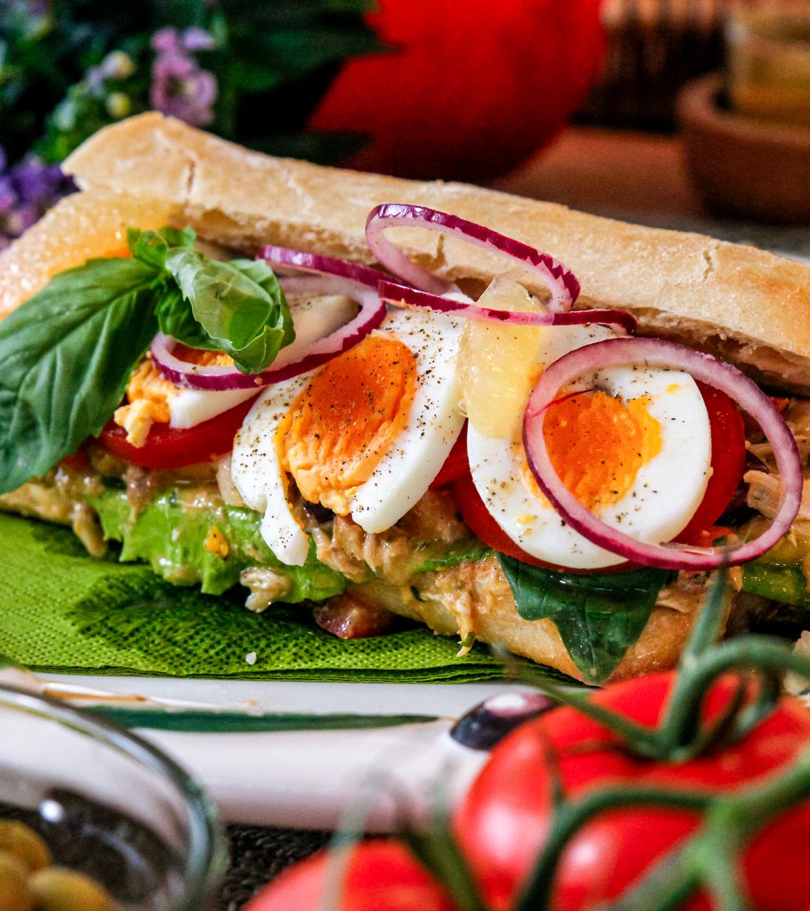 Französisches Fischbrötchen