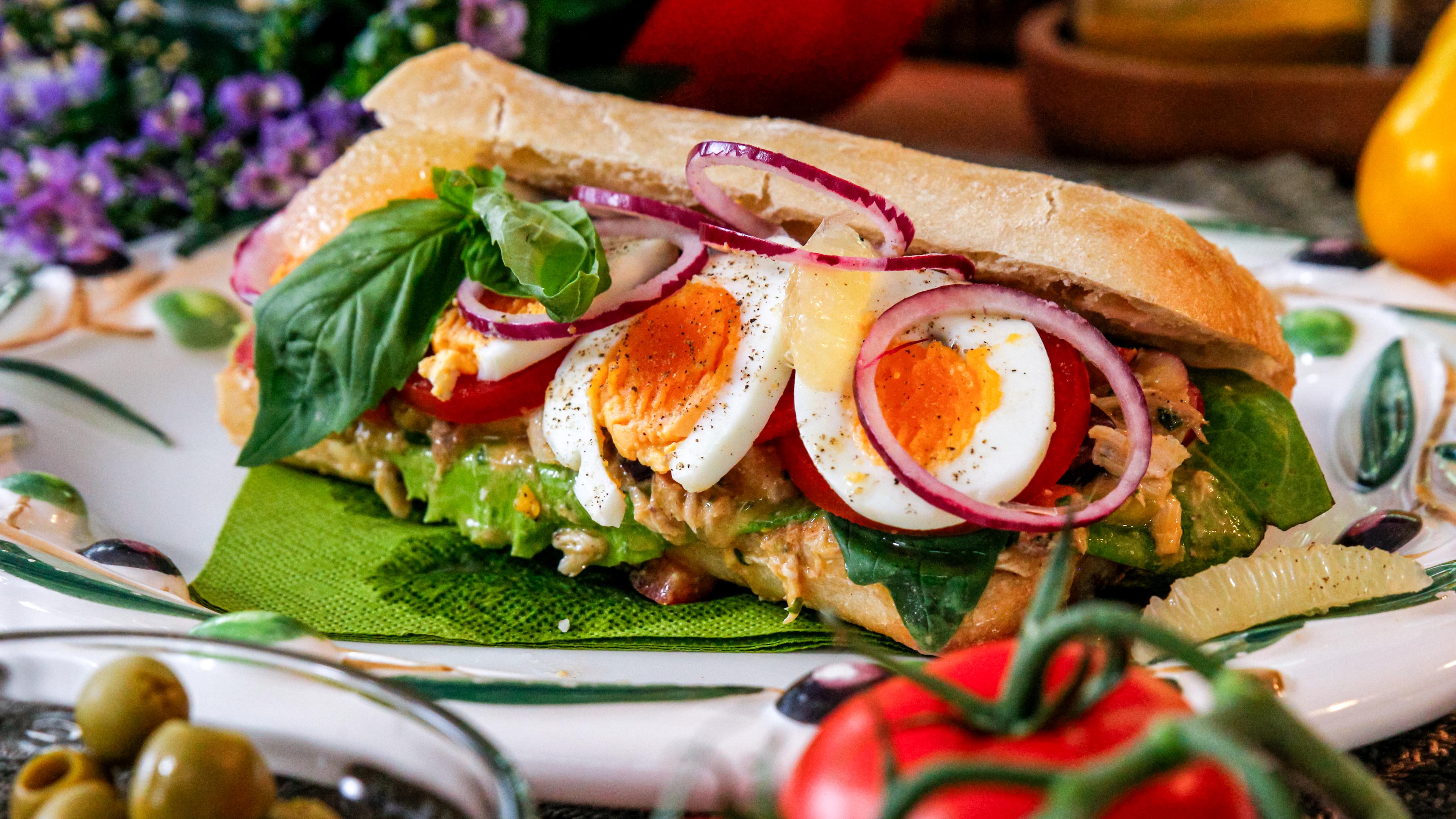 Französisches Fischbrötchen