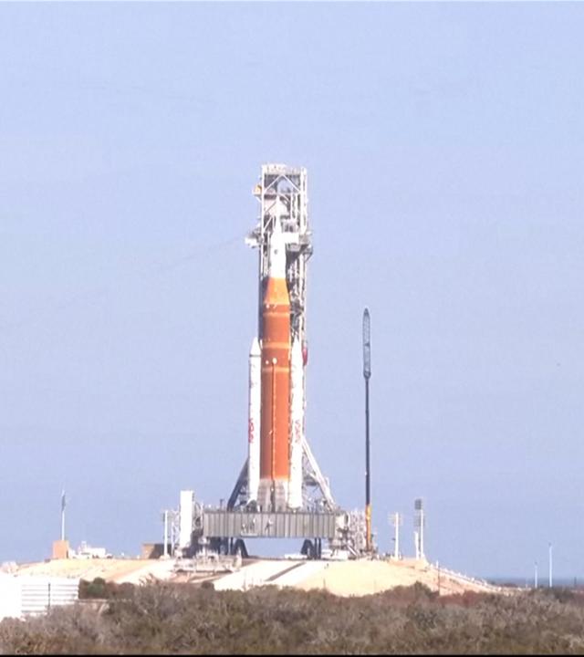 Zu sehen ist eine Rakete der Nasa.